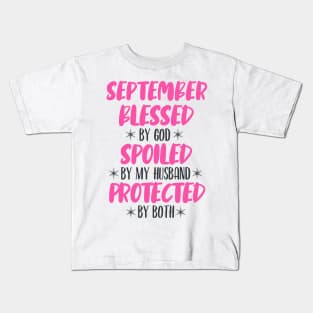 September Blessed Kids T-Shirt